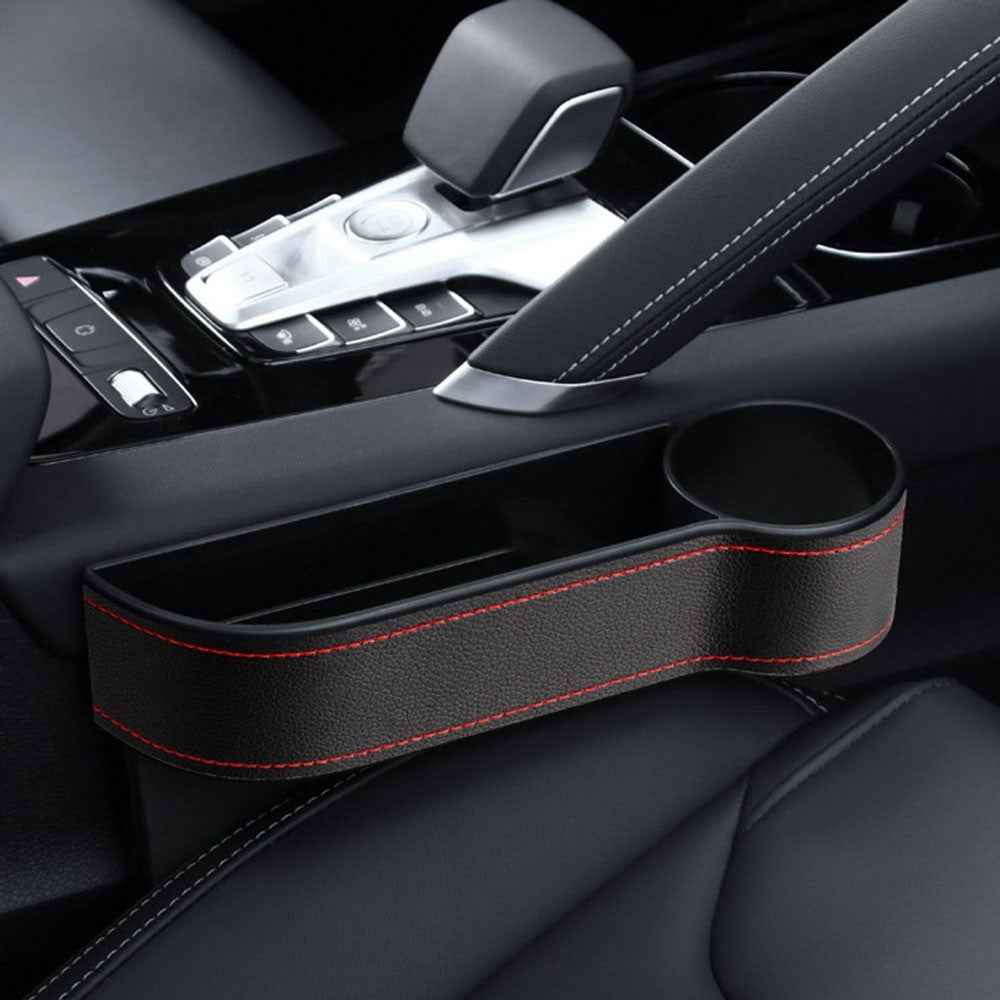 AC-ON-041 Car Seat Seam Storage Box Multifunctional Seat Gap Organizer Phone Beverage Cup Holder - Passenger Side