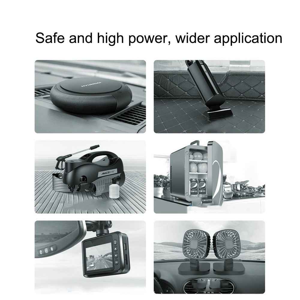 220V to DC 12V Adapter Power Supply Car Electrical Appliances Cigarette Lighter Socket Converter - EU Plug
