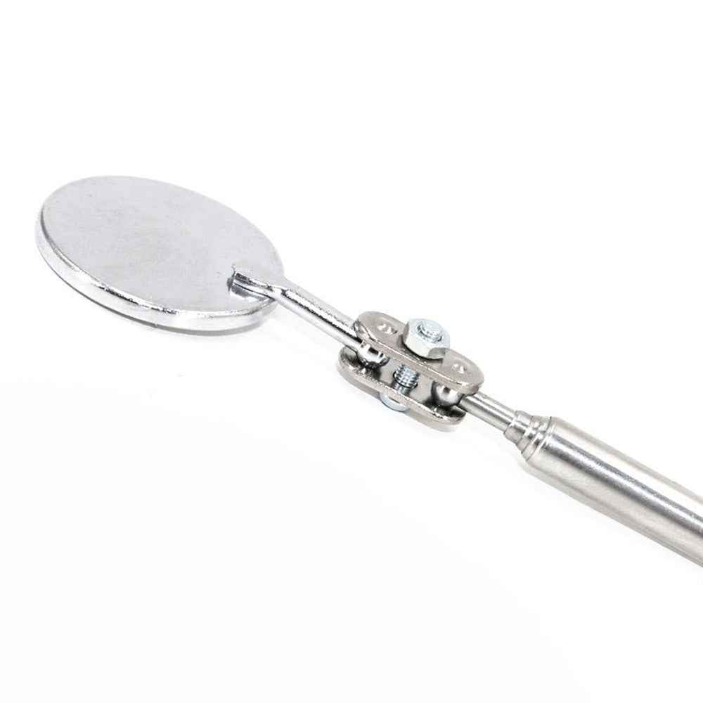 51cm Portable Telescopic Inspection Mirror Car Angle View Tool Repair Detection Hand Tool - Silver/Red Handle