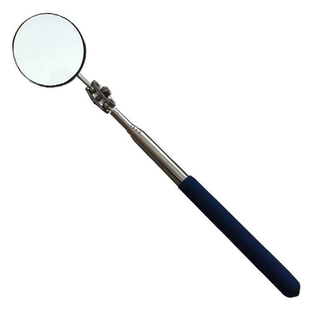 51cm Portable Telescopic Inspection Mirror Car Angle View Tool Repair Detection Hand Tool - Silver/Purple Handle