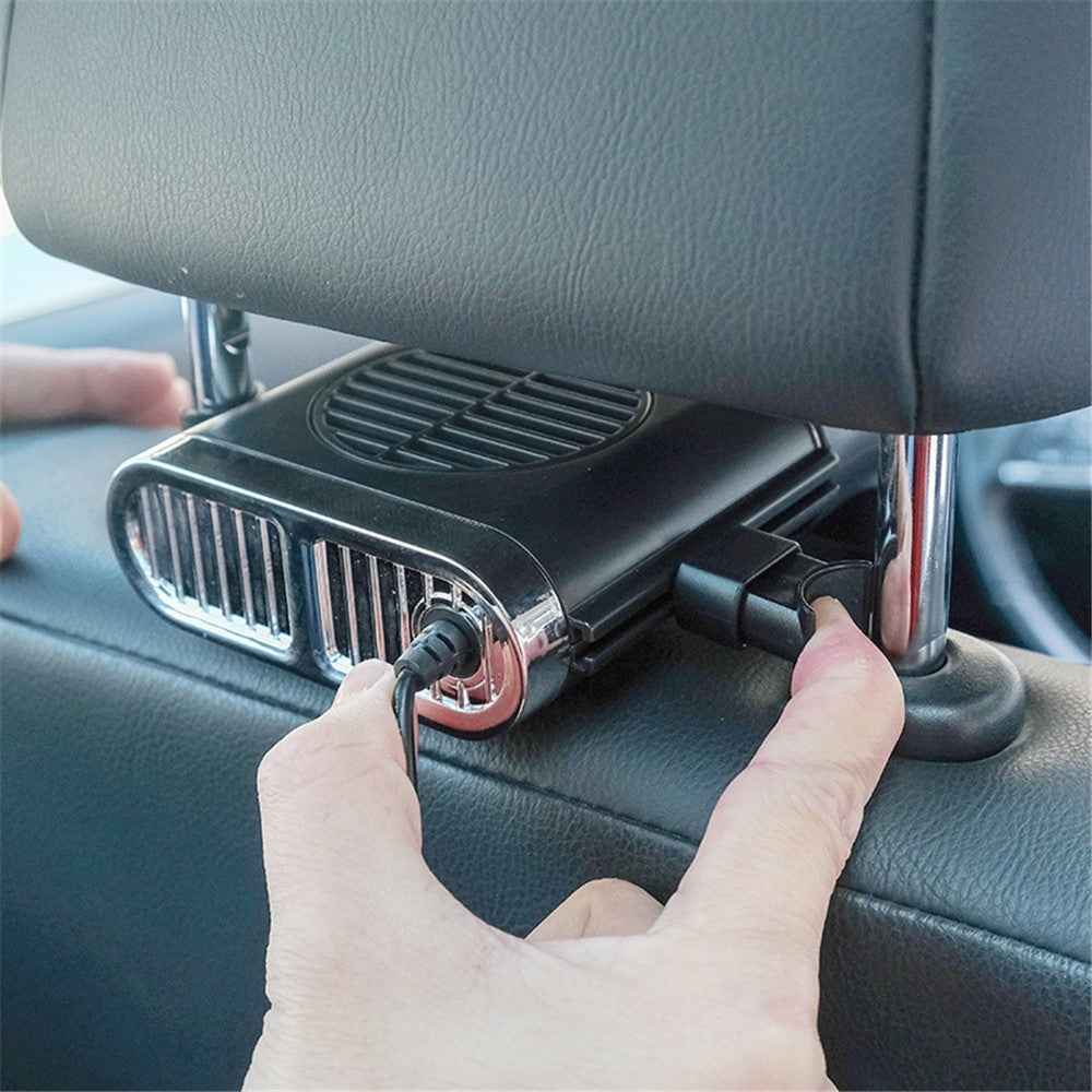TRASAN F405 Car Seat Back USB Fan Creative Cooling Fan with 3-Speed Adjustable Wind for Car Inner Supplies - Black