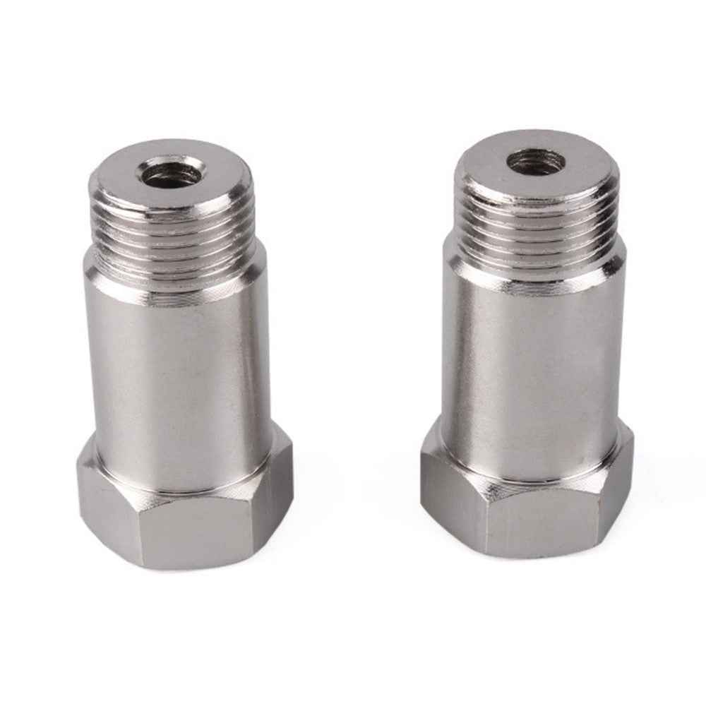 THB009 2Pcs/Set Car Oxygen Sensor Adapter 45mm Oxygen Extension Connector for Universal Vehicles