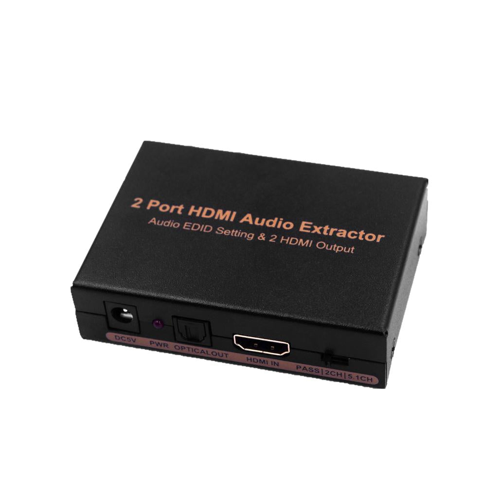 1080P HDMI TO HDMI Analog Audio Extractor Converter Splitter UK Adapter