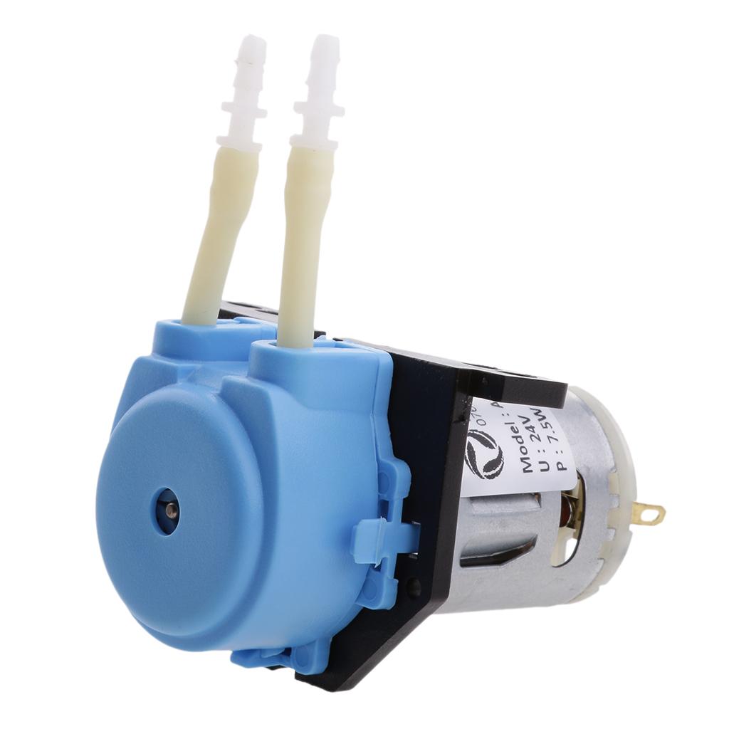 24V Peristaltic Miniature Dosing Pump Head & Connector For    blue
