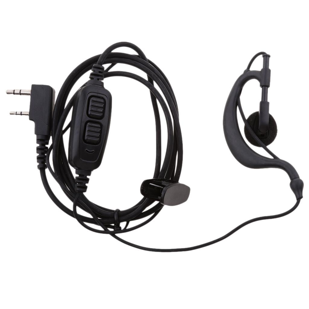Dual PTT Headset Earphone with Mic for Walkie Talkie Baofeng UV82 UV82L