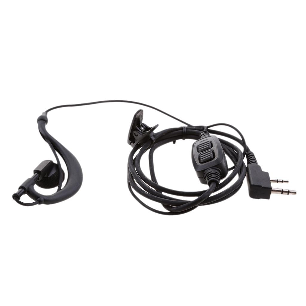 Dual PTT Headset Earphone with Mic for Walkie Talkie Baofeng UV82 UV82L