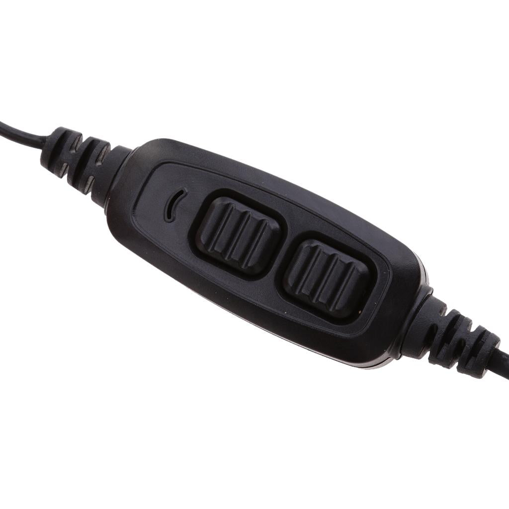 Dual PTT Headset Earphone with Mic for Walkie Talkie Baofeng UV82 UV82L