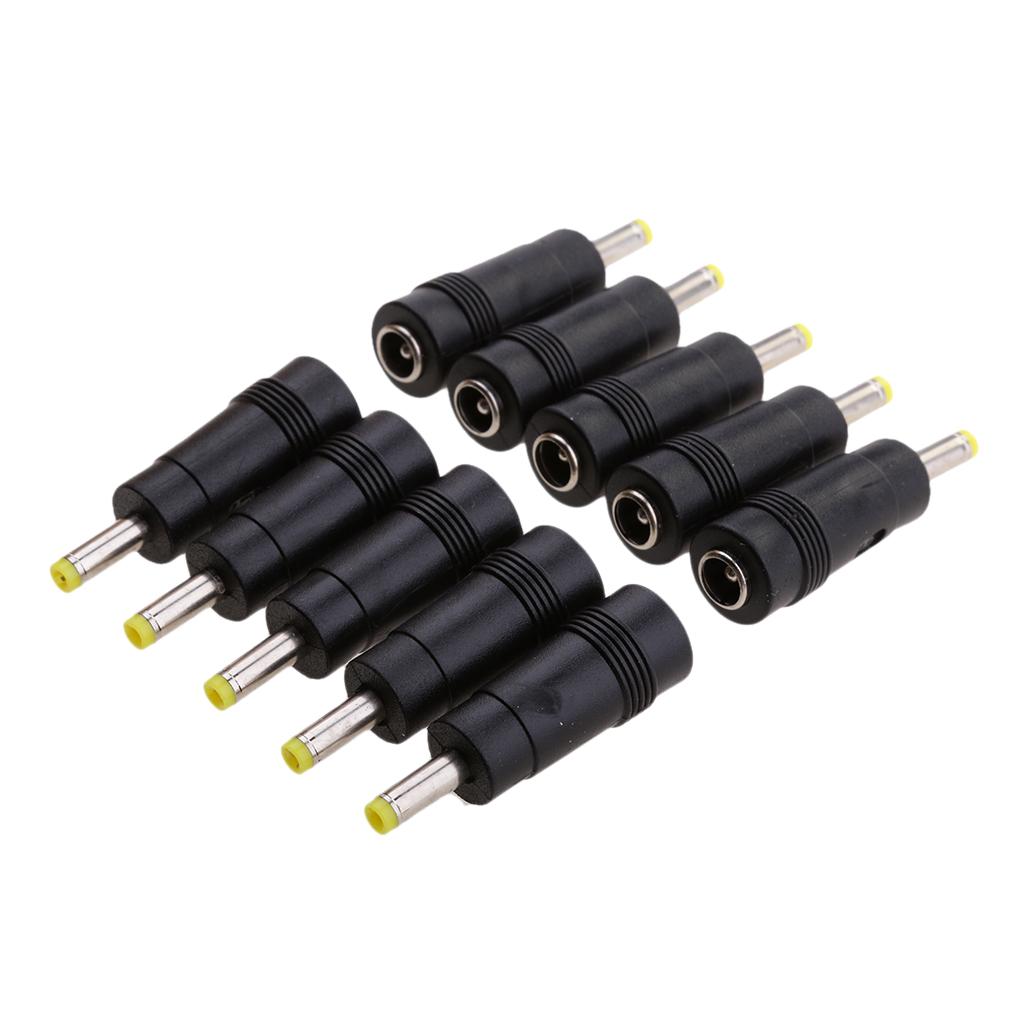 4x10 Pieces 5.5 x 2.1mm Female to 4.0x 1.7mm Male DC Plug Adapter Connector