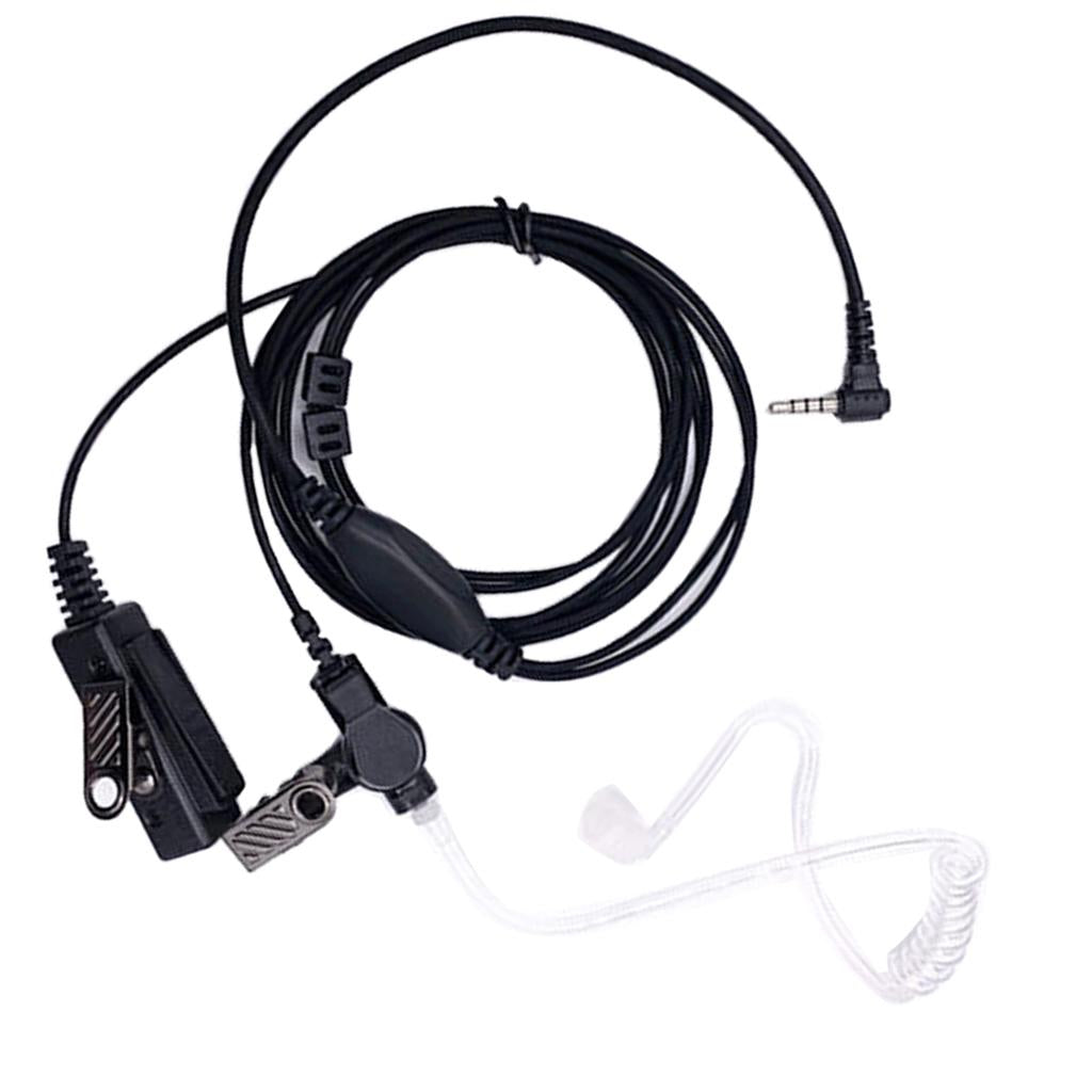 Acoustic Air Tube Earpiece with Microphone for Yaesu Vertex Walkie Talkie