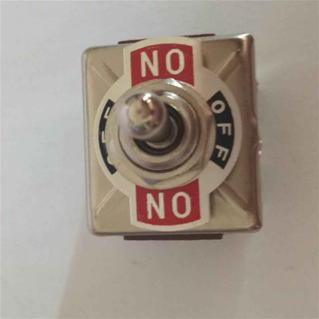 Toggle Switch, 3PDT On/Off/On 3 Position 9 Pins Latching, AC 250V, 15A/380V,10A