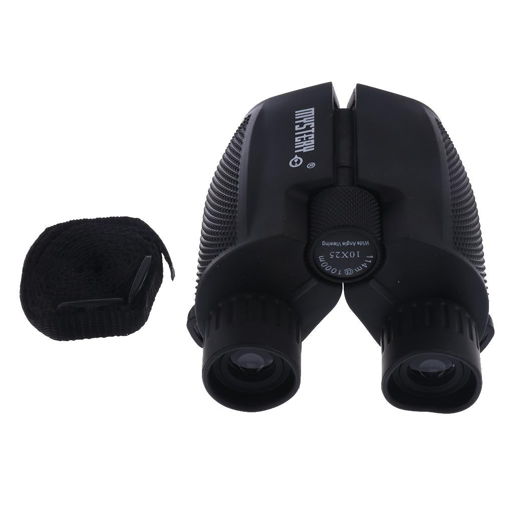10x25 Folding High Powered Binoculars With Weak Light Night Vision 