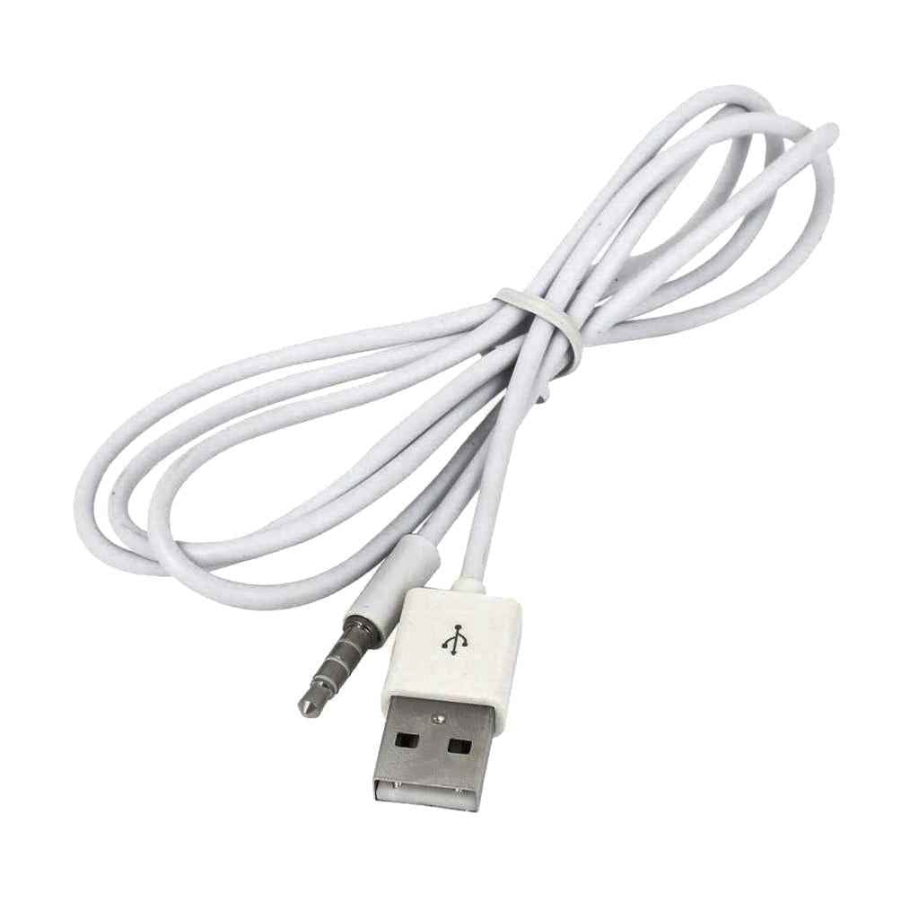 3.5mm Male AUX Audio Plug Jack to USB 2.0 Male Converter Cable Data/Charging Adapter Cable for iPod MP3 MP4