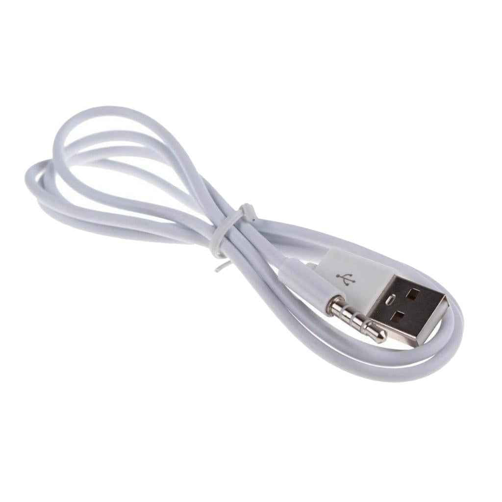 3.5mm Male AUX Audio Plug Jack to USB 2.0 Male Converter Cable Data/Charging Adapter Cable for iPod MP3 MP4