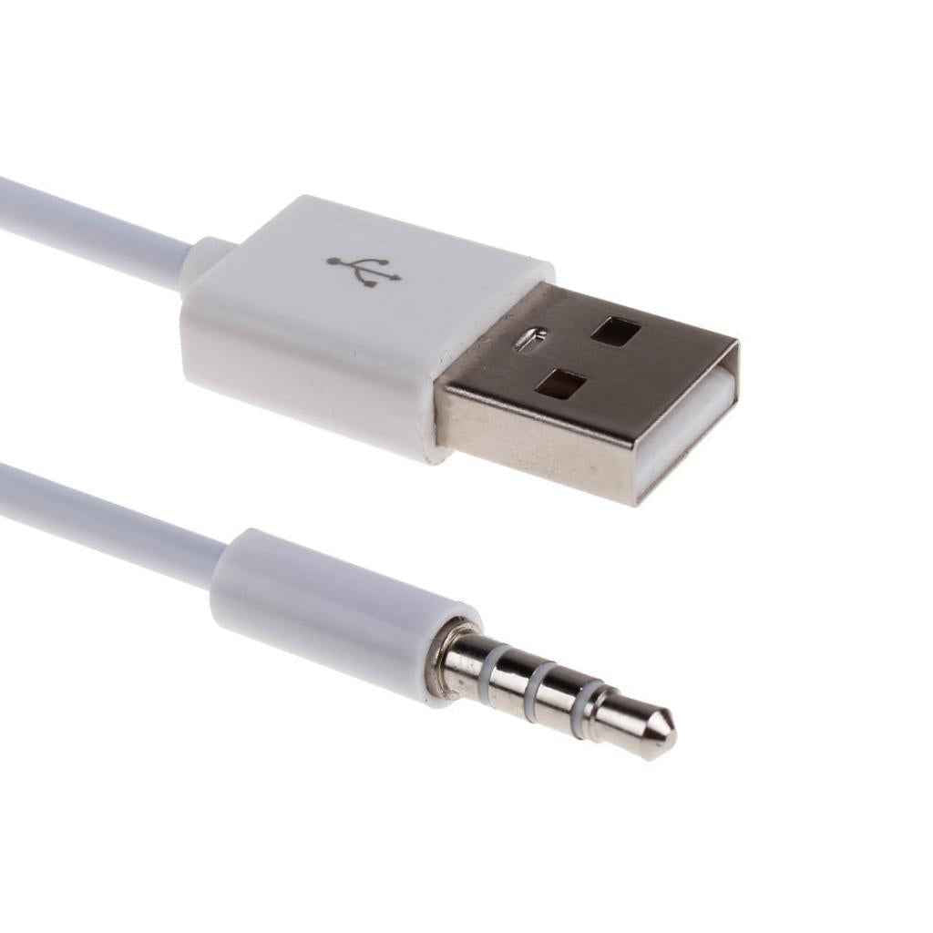 3.5mm Male AUX Audio Plug Jack to USB 2.0 Male Converter Cable Data/Charging Adapter Cable for iPod MP3 MP4