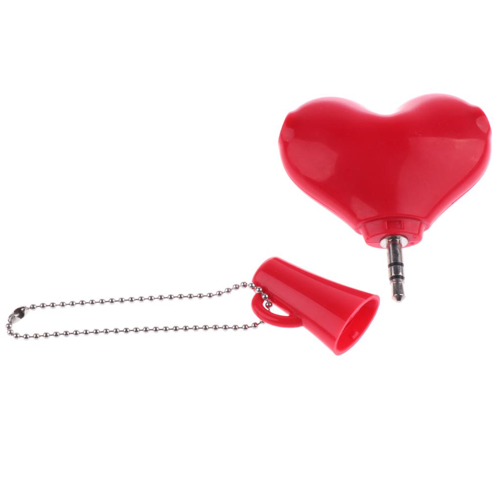 3.5mm Audio Stereo Y Splitter Cable Cute Heart Shape
