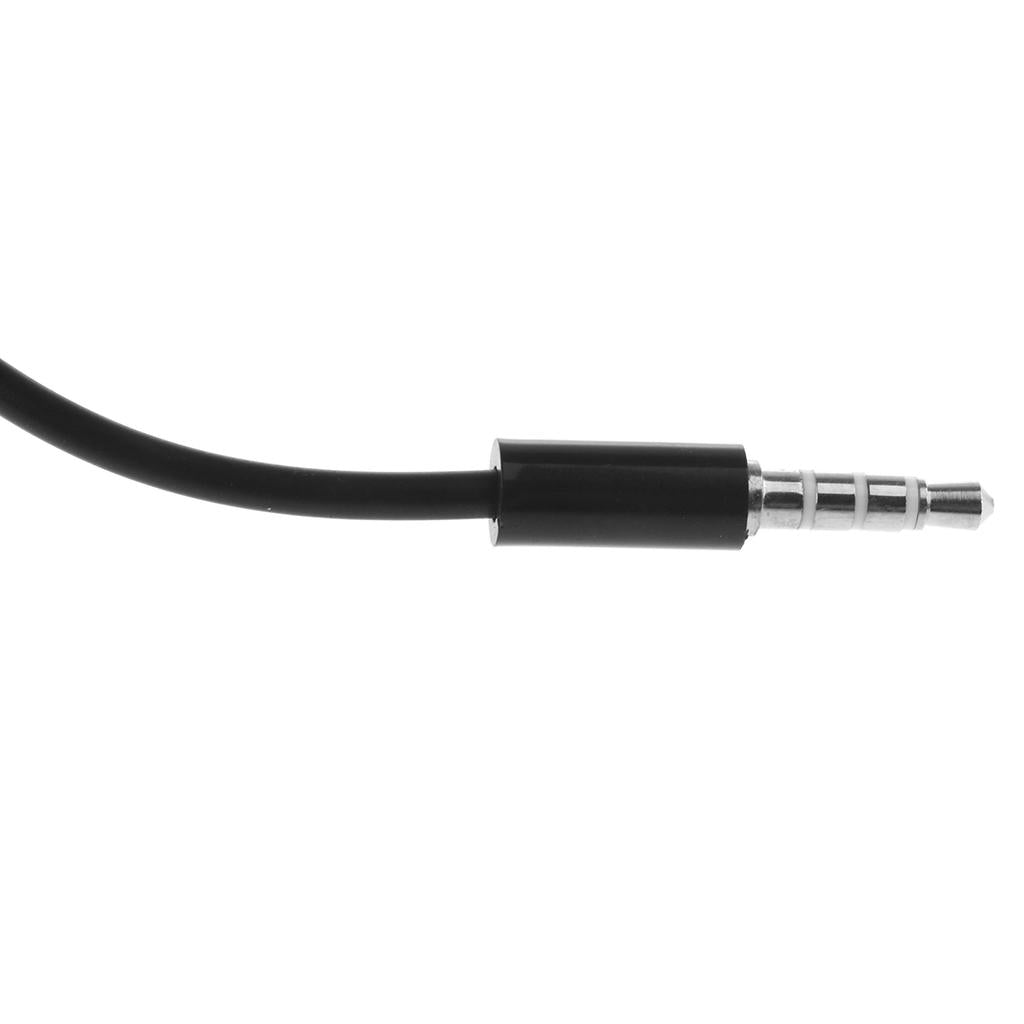 3.5mm Male to 2 Port 3.5mm Female Audio Splitter Adapter for Earphone black