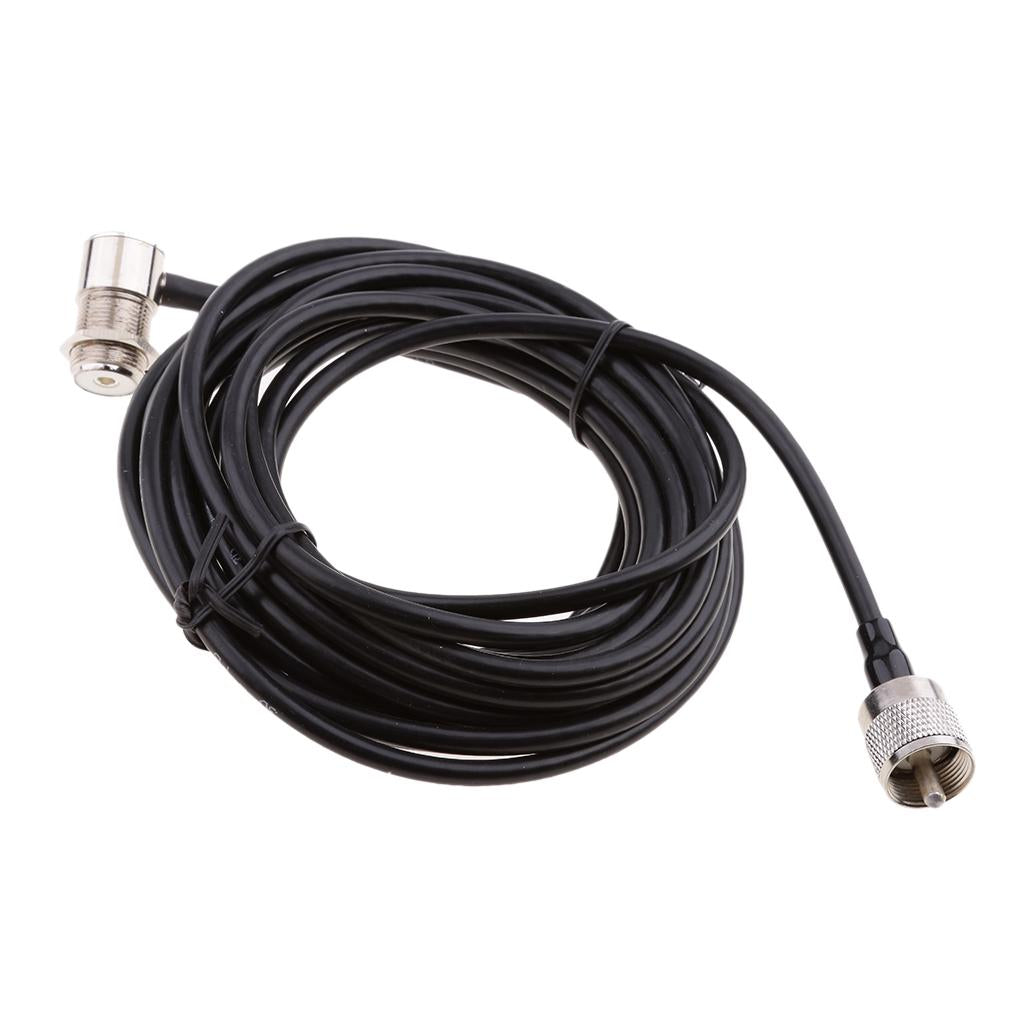 Mobile Radio Car Antenna Mount Adjustable Bracket + 5M Cable