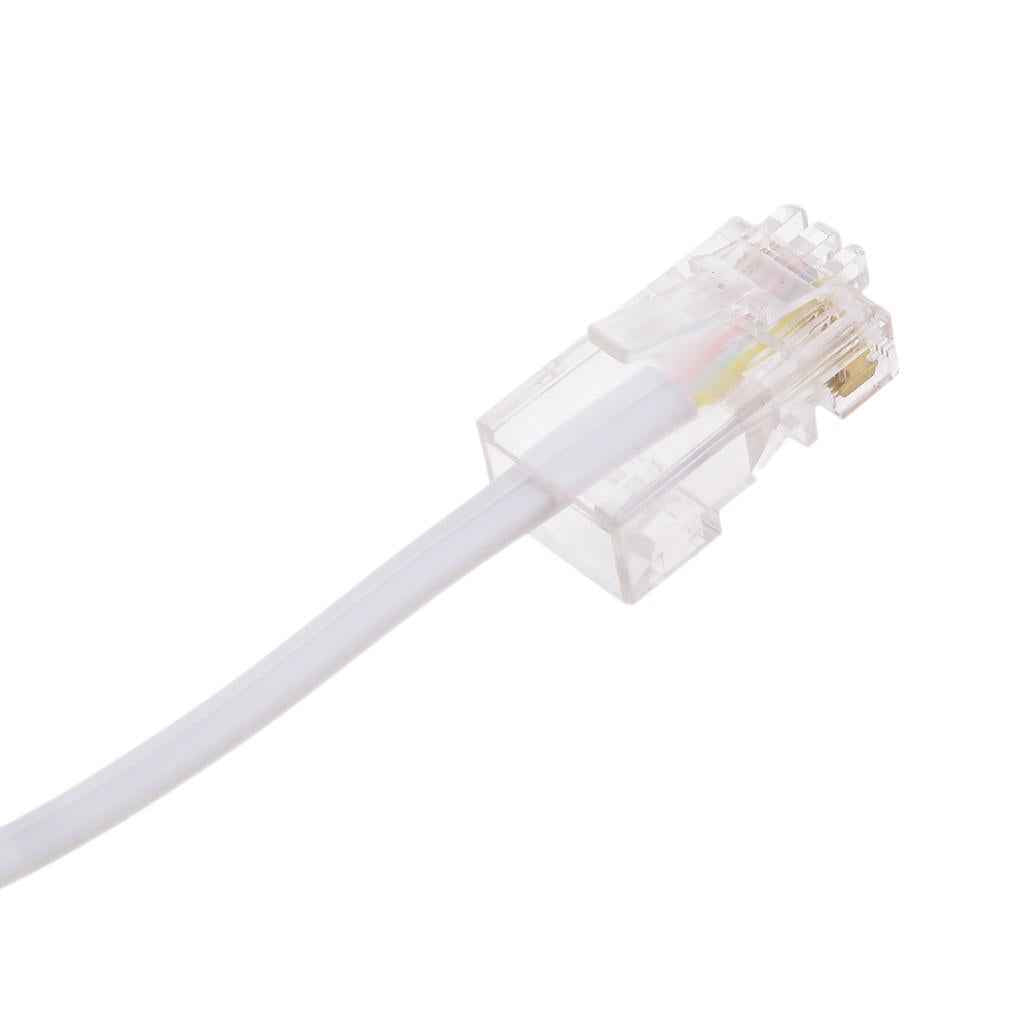 RJ11 ADSL to Ethernet  Modem Cable 8P 4C 6P 4C ASDL Patch Wire 4 pin