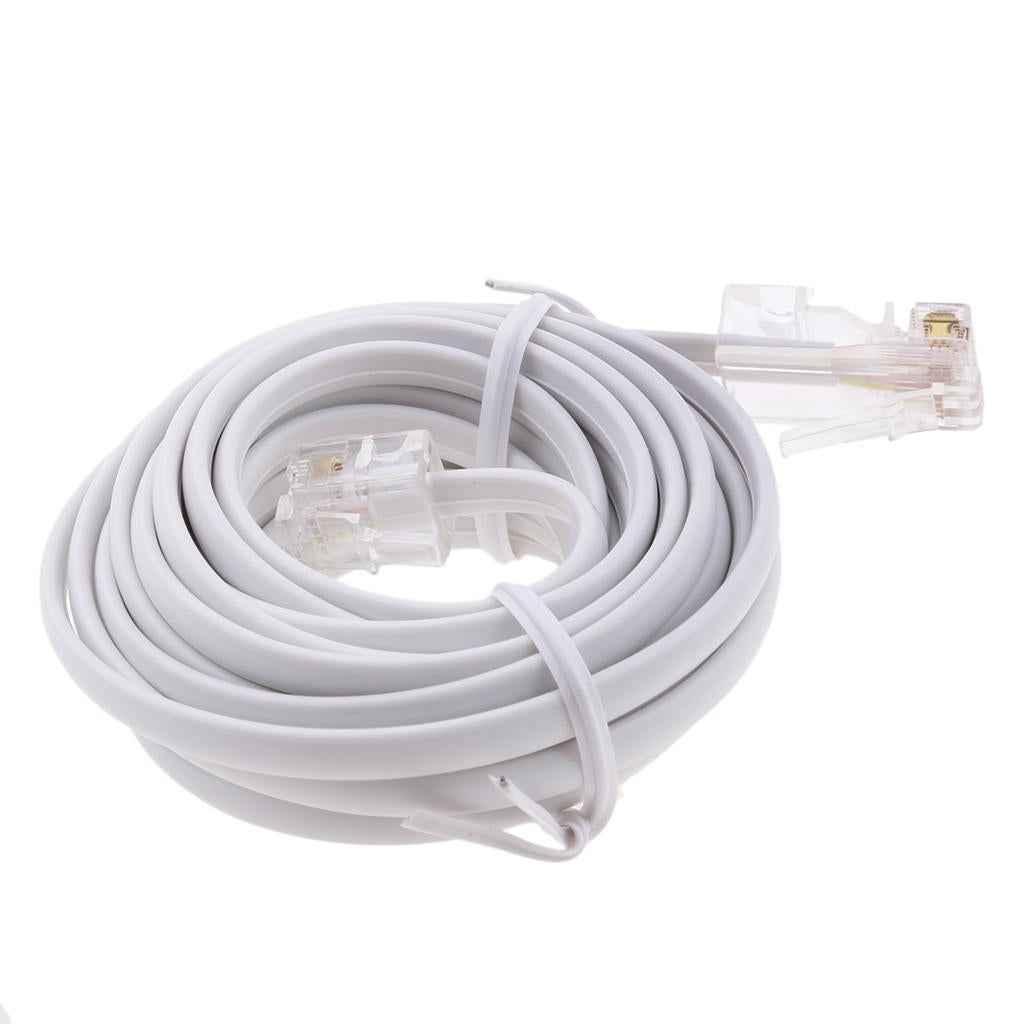 RJ11 ADSL to Ethernet  Modem Cable 8P 4C 6P 4C ASDL Patch Wire 4 pin