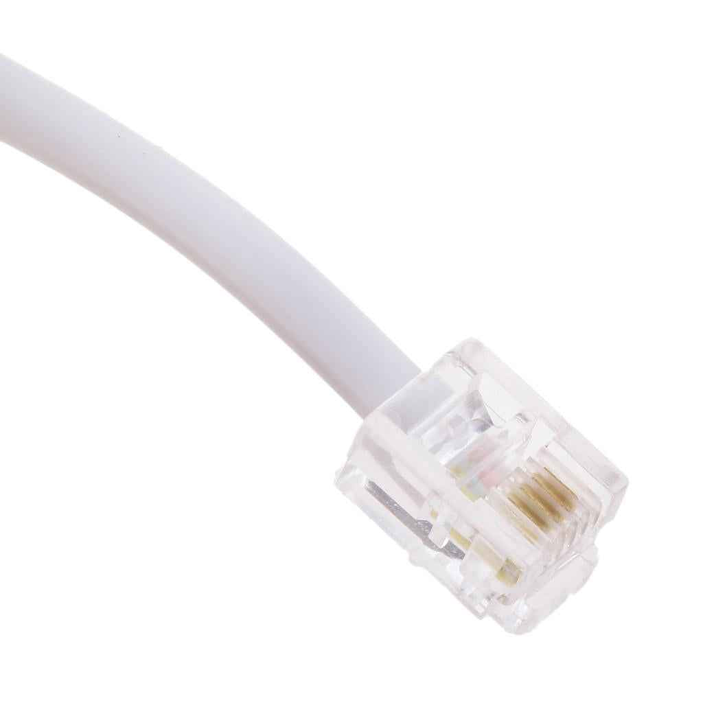 RJ11 ADSL to Ethernet  Modem Cable 8P 4C 6P 4C ASDL Patch Wire 4 pin