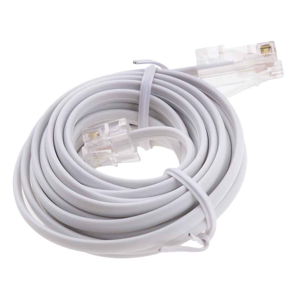 RJ11 ADSL to Ethernet  Modem Cable 8P 4C 6P 4C ASDL Patch Wire 4 pin