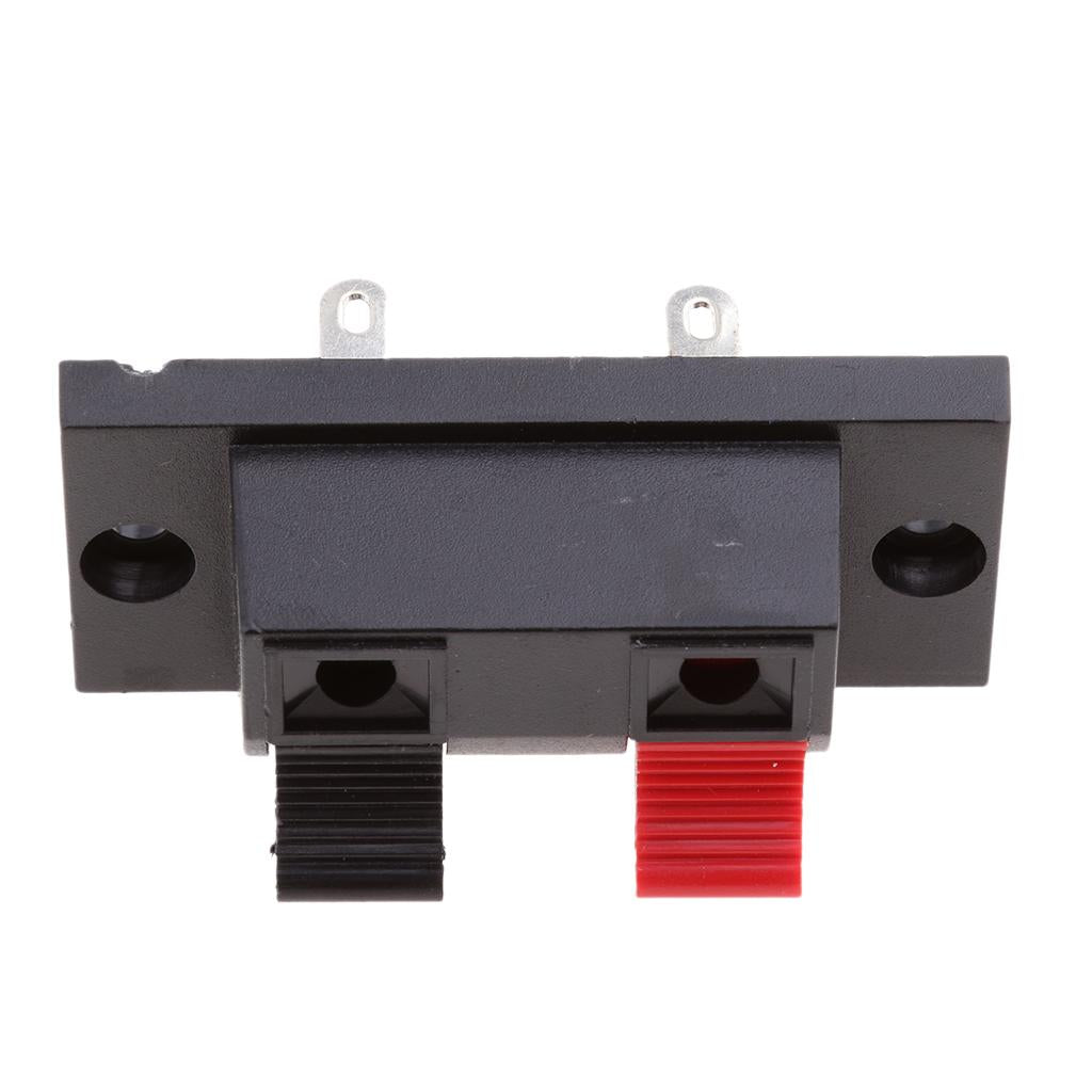 Push Release Connector Plate Stereo Speaker Terminal 2 Position 2 Pin