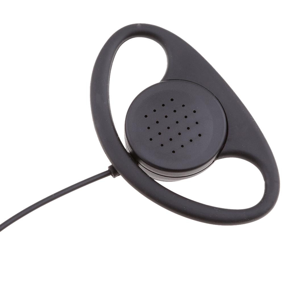 D-shape Headset Earpiece PPT with Mic for Yaesu Vertex Standard Radio