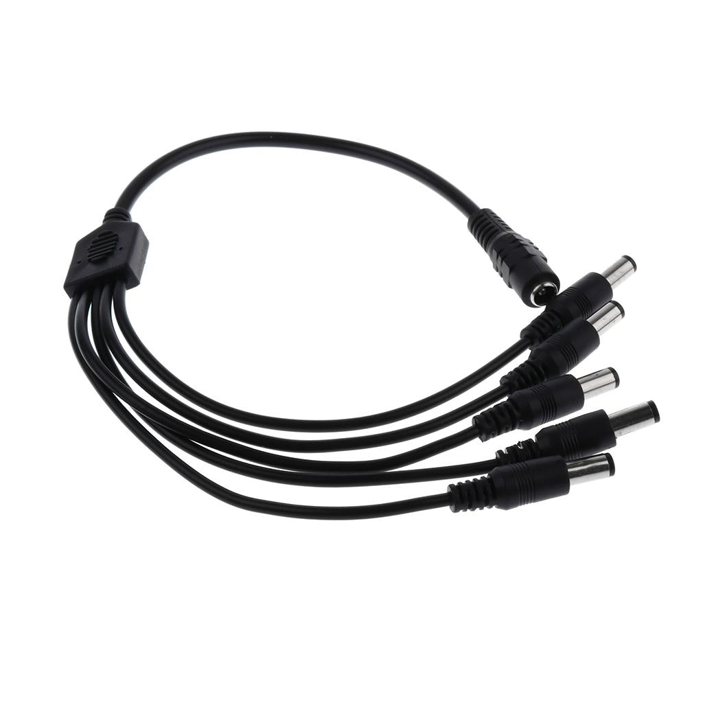 4xDC 1 Female to 5 Male Output Power Splitter Cable Cord Y Adapter