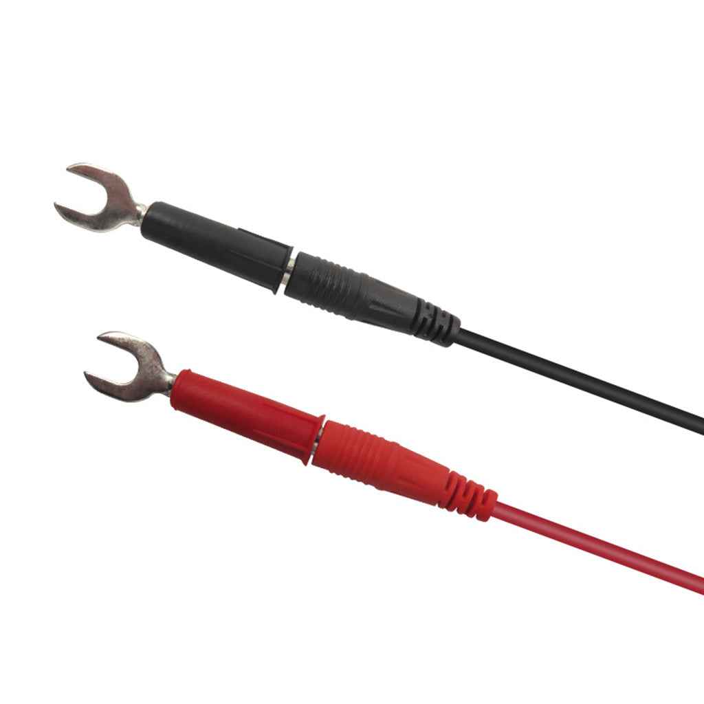 6-in-1 1M 4mm Banana to Banana Plug Test Lead kits Alligator Clip Clamps to 6mm U-type Spade Clip