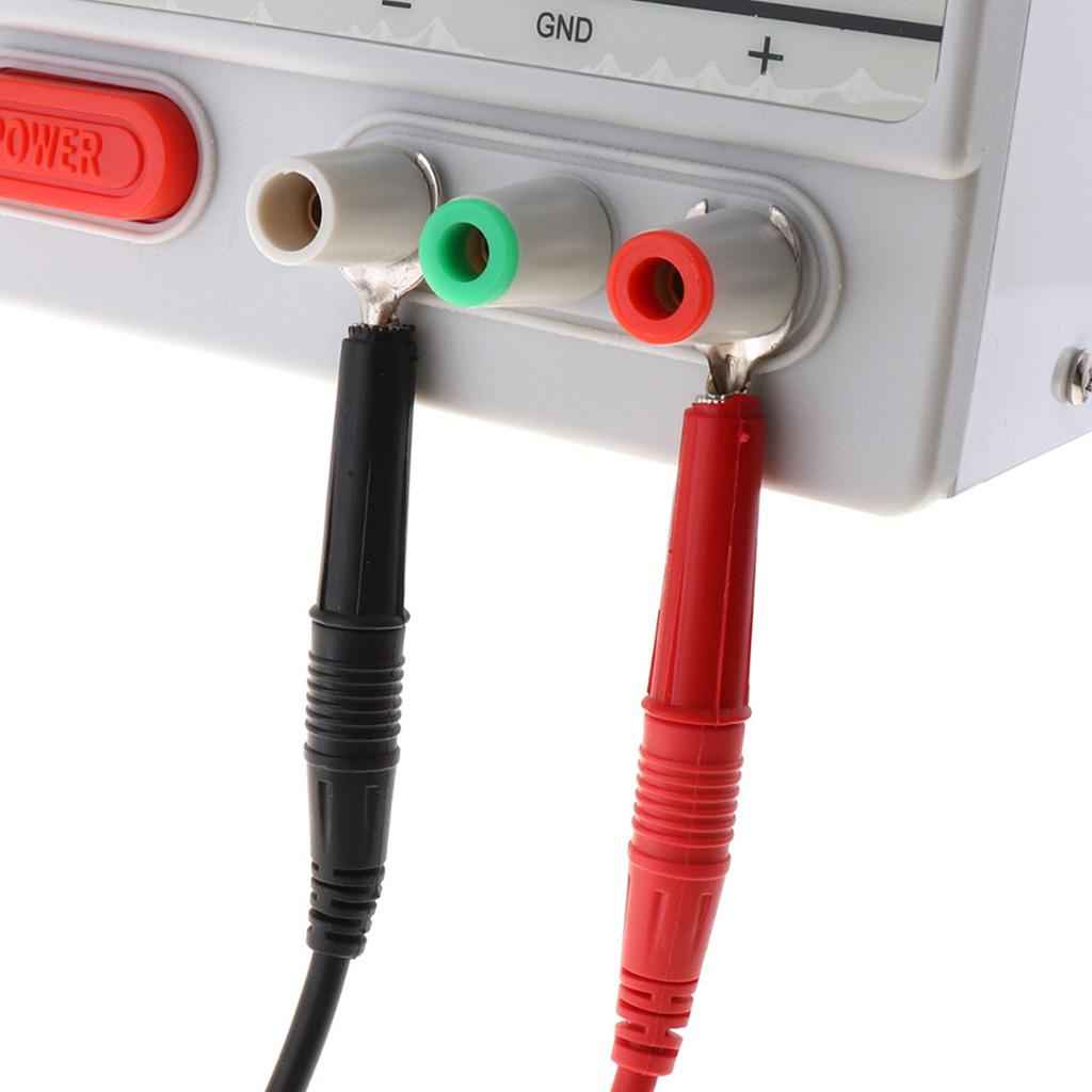 6-in-1 1M 4mm Banana to Banana Plug Test Lead kits Alligator Clip Clamps to 6mm U-type Spade Clip