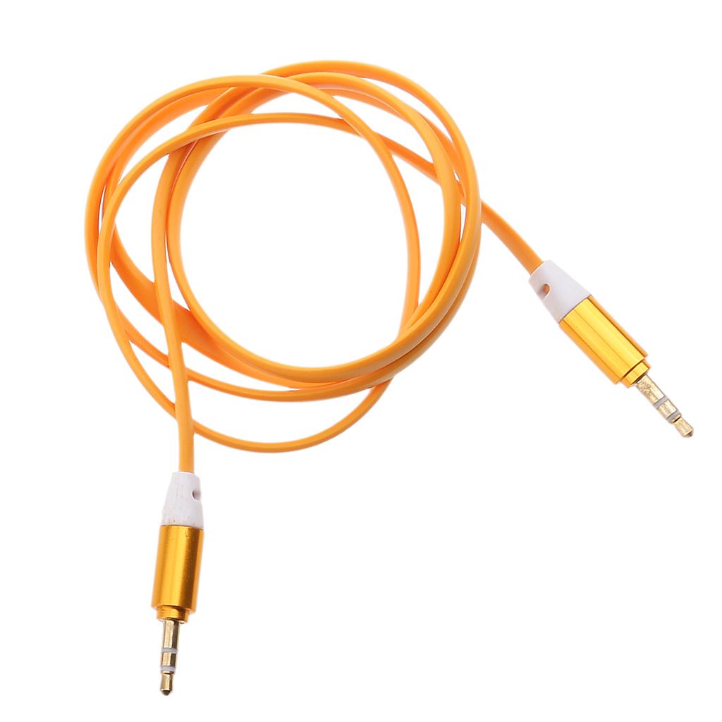 3.5mm Male to Male AUX Auxiliary Audio Flat Noodle Cable 3FT