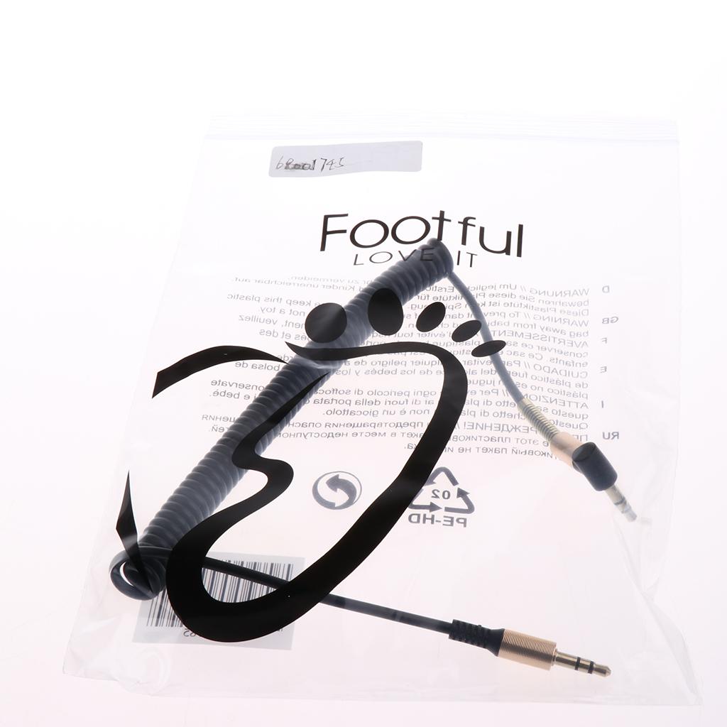 3.5mm Auxiliary Audio Male to Male Cable 90 Degree Right Angle Line Black