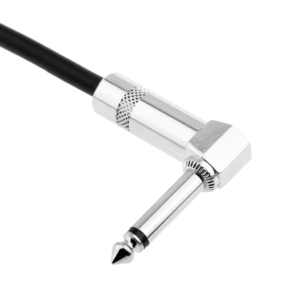1/4 Inch to 1/4 Inch 6.35mm Jack Right Angle to Right Angle Cable 0.3Meter