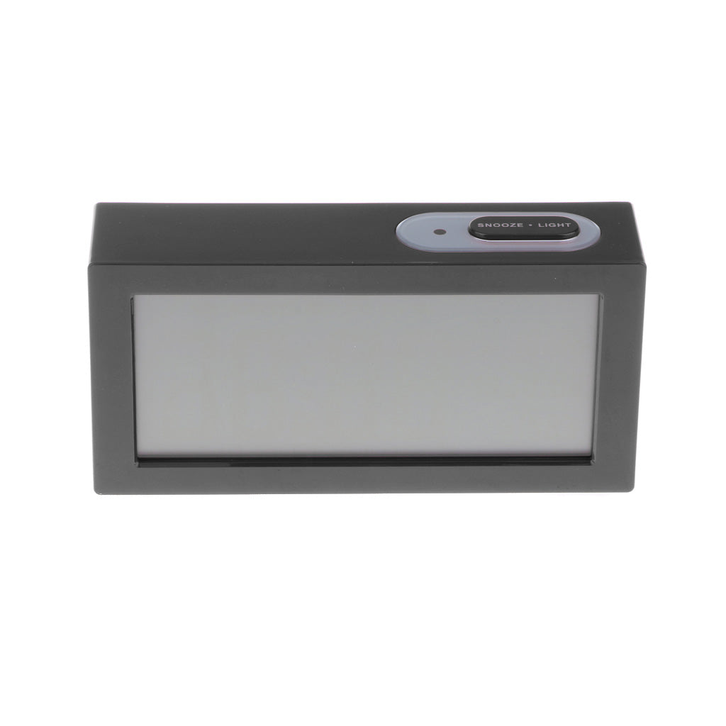 Digital Alarm LED Clock Light Control Backlight Time Snooze black