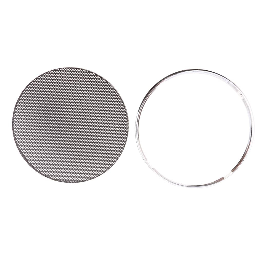 Speaker Decorative Circle Black Protective Cover Grille Mesh 4inch