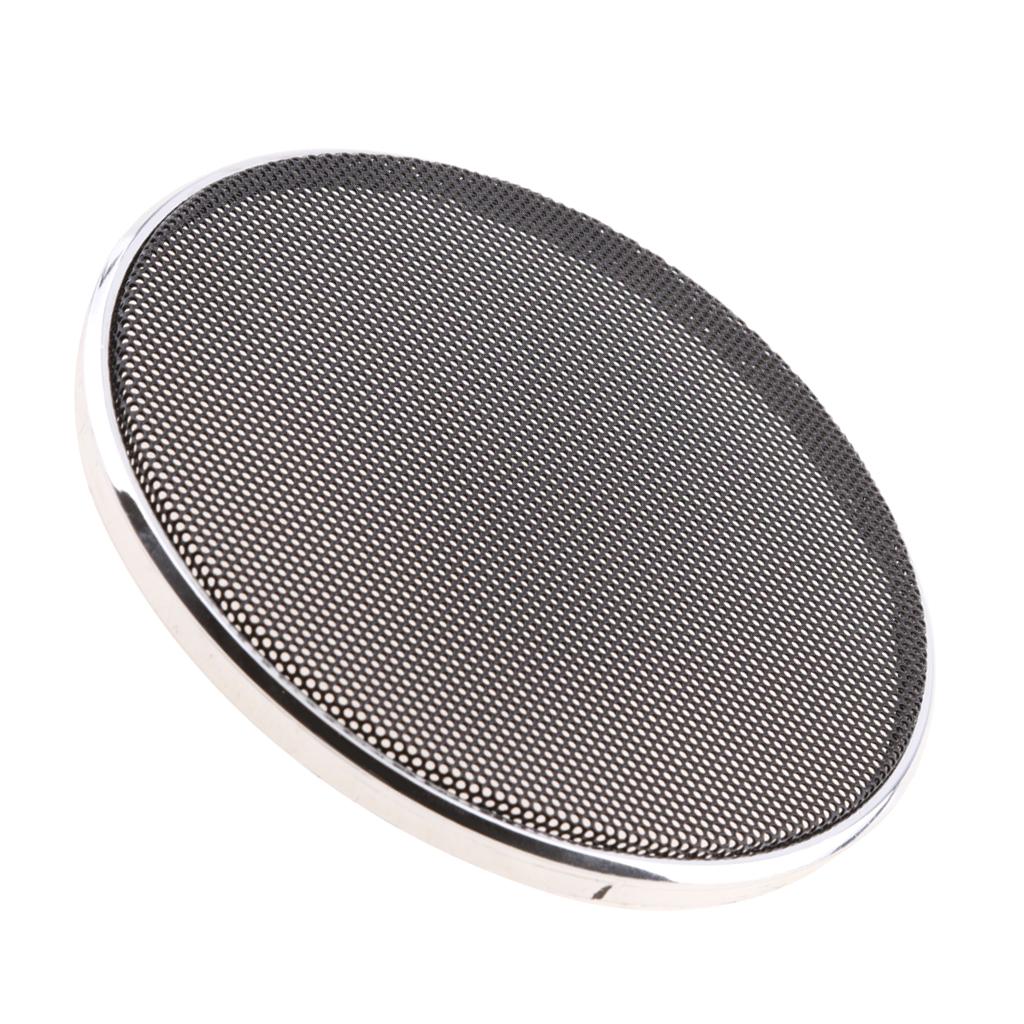Speaker Decorative Circle Black Protective Cover Grille Mesh 4inch