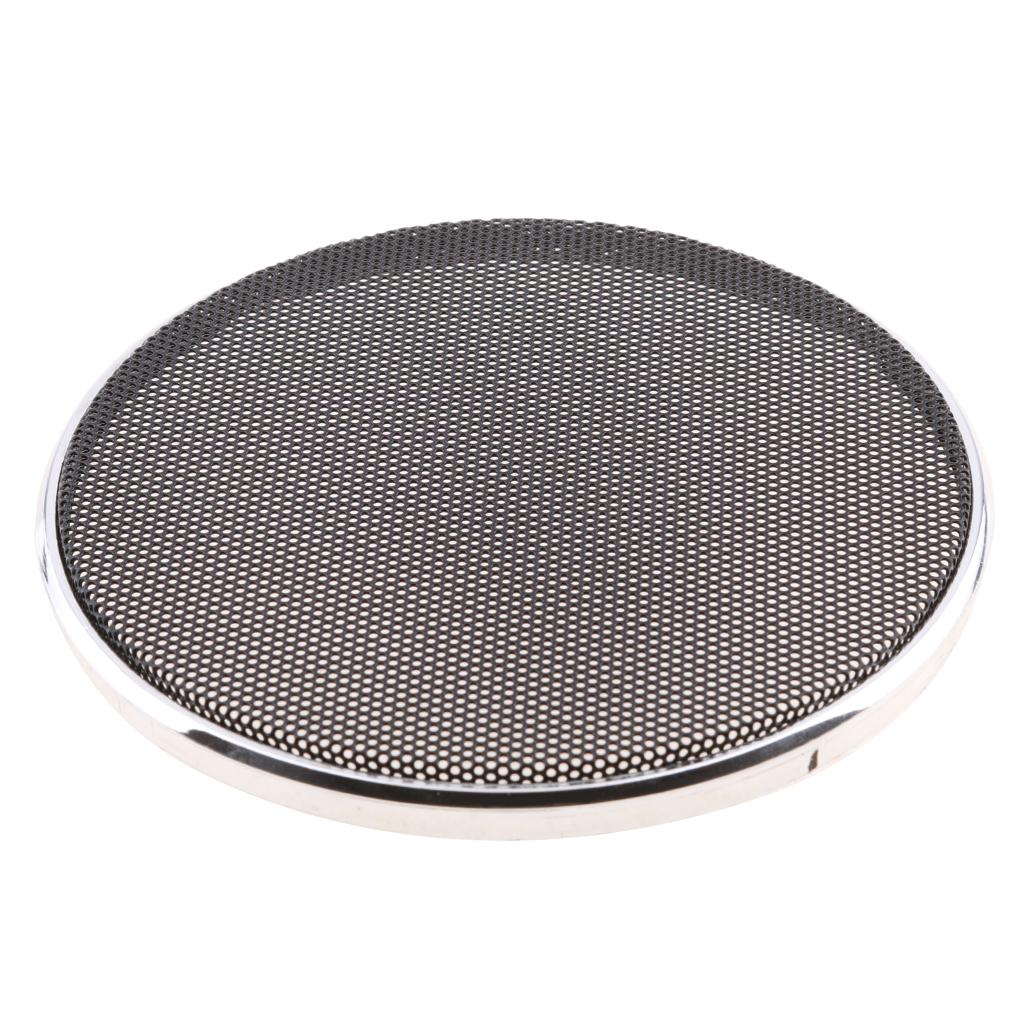 Speaker Decorative Circle Black Protective Cover Grille Mesh 8inch