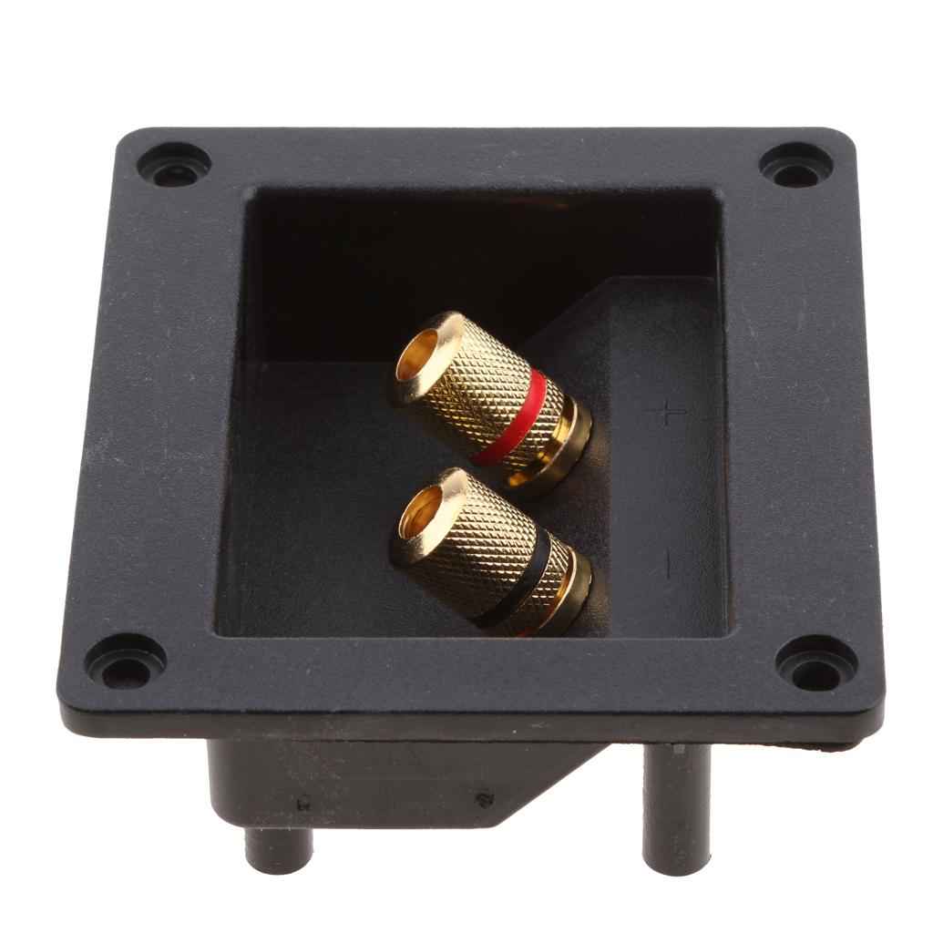 Car Stereo 2Way Speaker Box Terminal Square Spring Cup Connectors