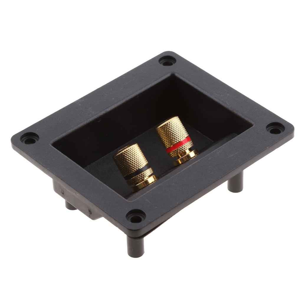 Car Stereo 2Way Speaker Box Terminal Square Spring Cup Connectors