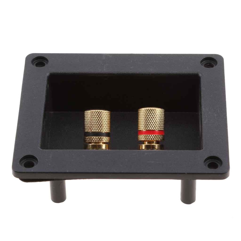 Car Stereo 2Way Speaker Box Terminal Square Spring Cup Connectors