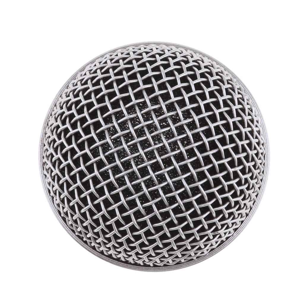 KTV Handheld Wireless Mic Microphone Ball Head Mesh Grill 31mm
