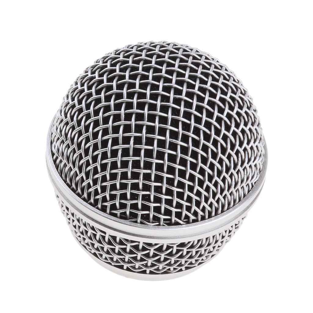 KTV Handheld Wireless Mic Microphone Ball Head Mesh Grill 31mm