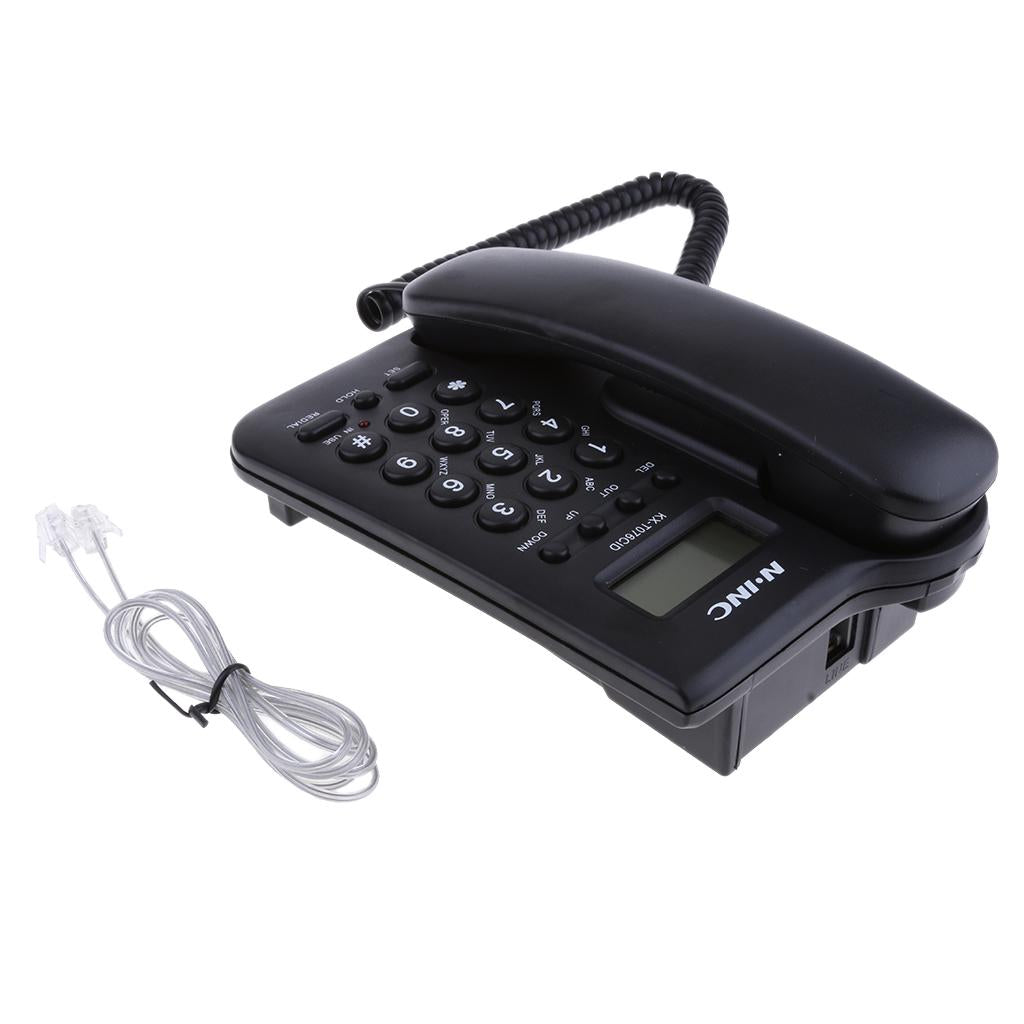 Fixed Telephone Home Office Wall Mount Hotel Wall-mounted KX-T076CID Black