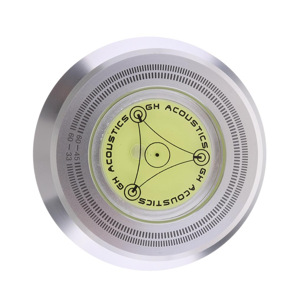 Aluminum Record Weight LP Disc Stabilizer Turntable Vinyl Clamp Silver
