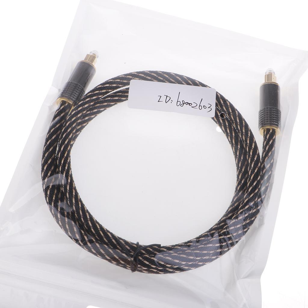 Universal Digital Fiber Optical Cable Connector Cord Toslink Adapter 1M