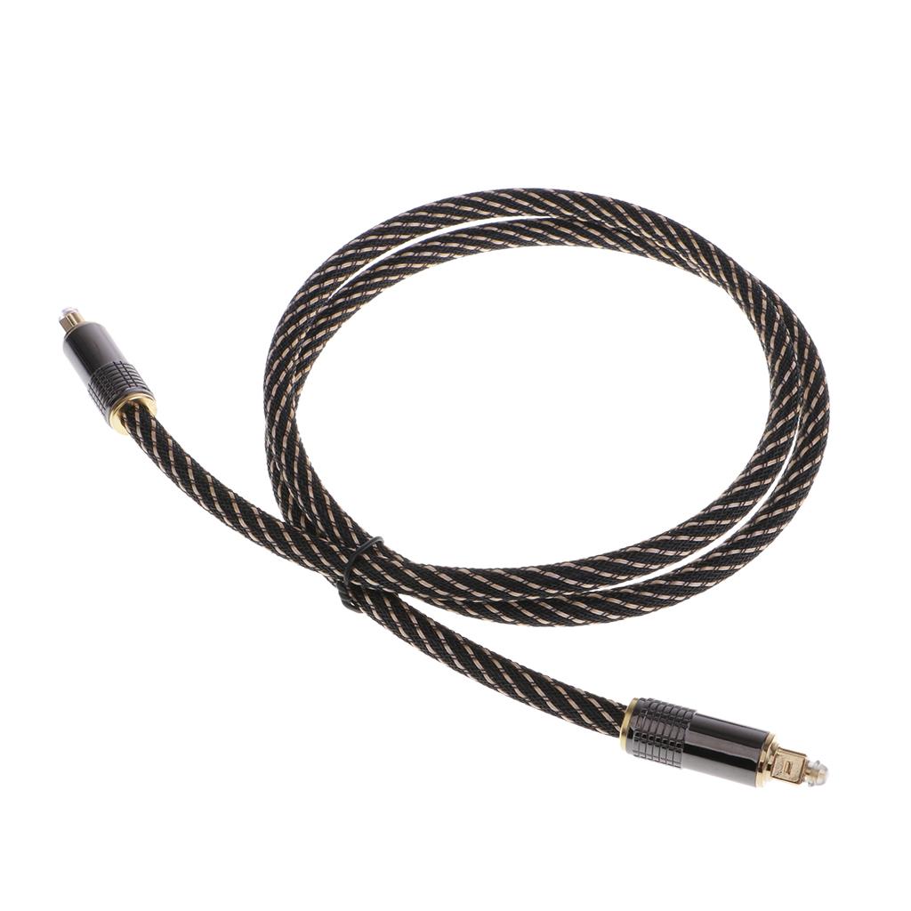 Universal Digital Fiber Optical Cable Connector Cord Toslink Adapter 1M