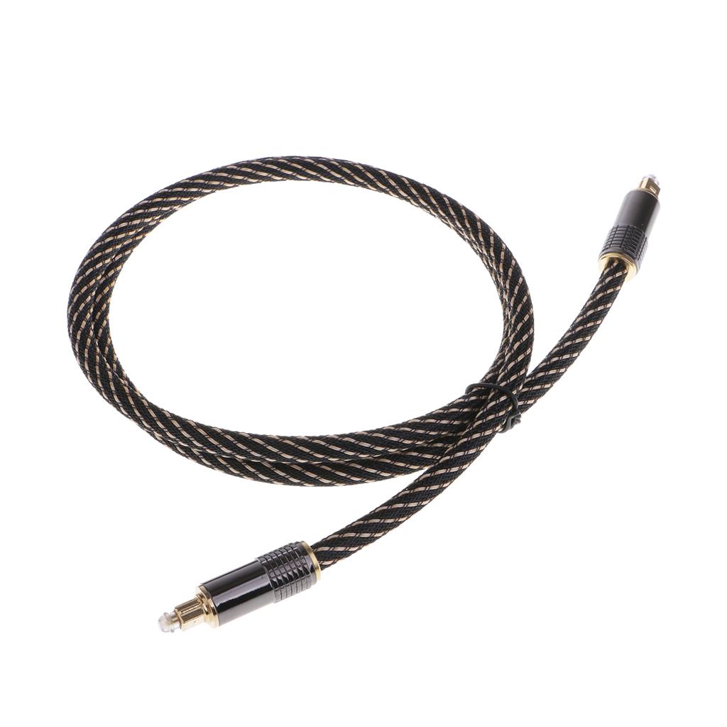 Universal Digital Fiber Optical Cable Connector Cord Toslink Adapter 1M