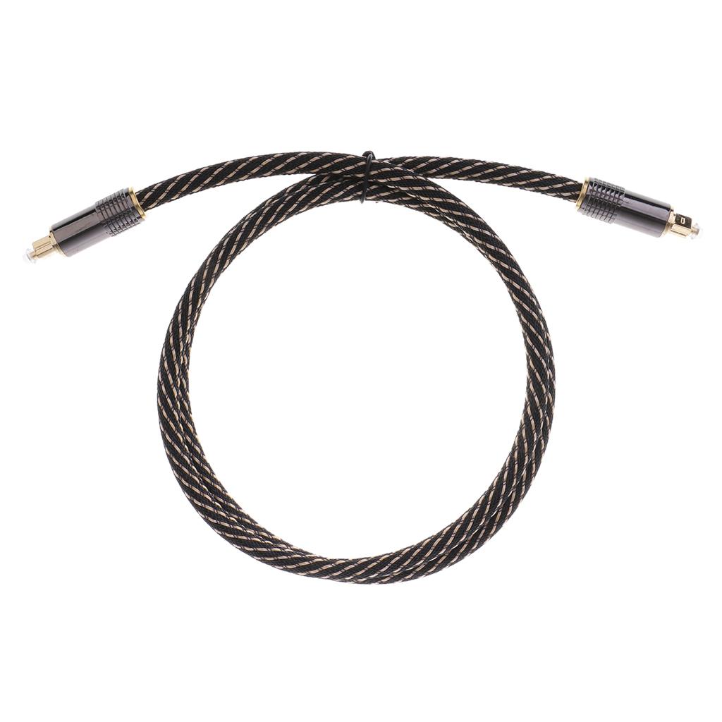 Universal Digital Fiber Optical Cable Connector Cord Toslink Adapter 1M