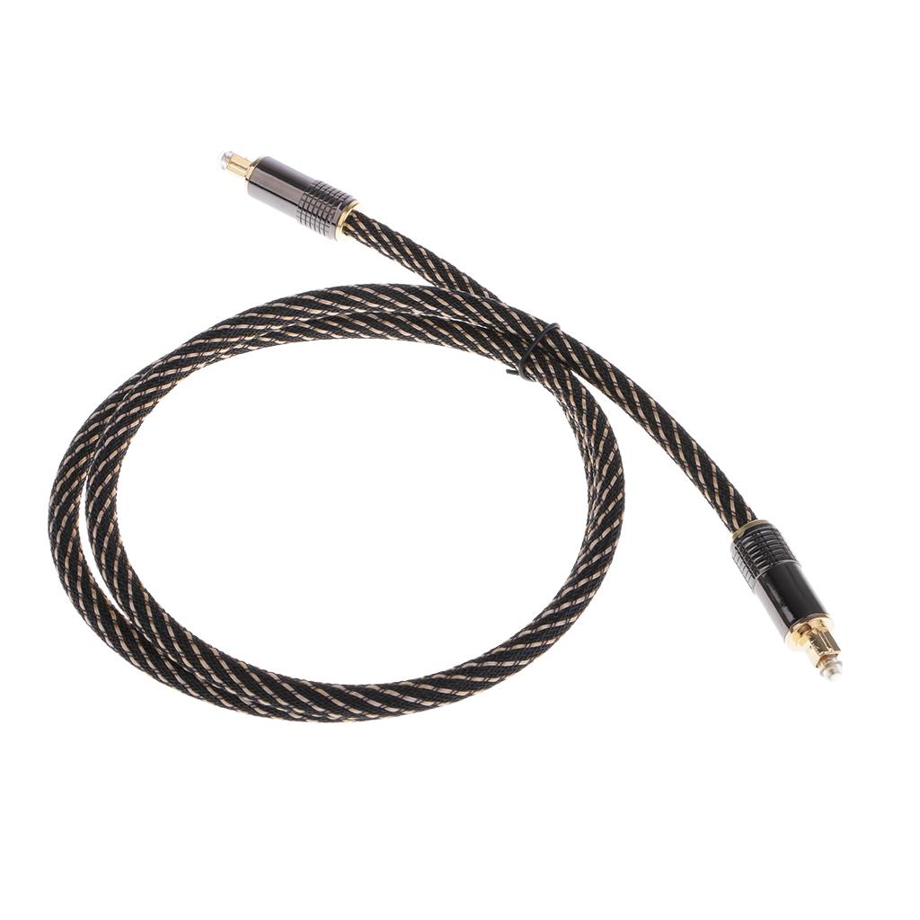 Universal Digital Fiber Optical Cable Connector Cord Toslink Adapter 1M
