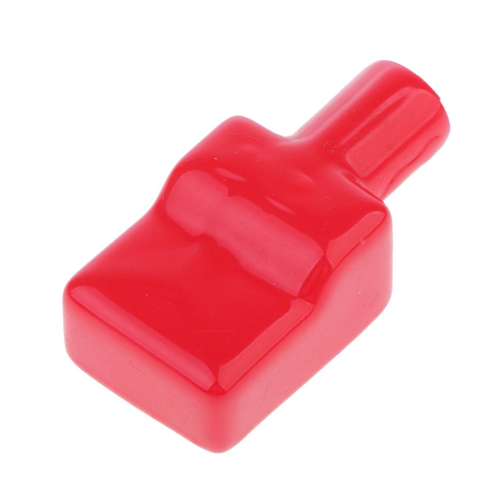 1Pair Car Battery Terminal Insulation Protector Sleeve Covers Black and Red 